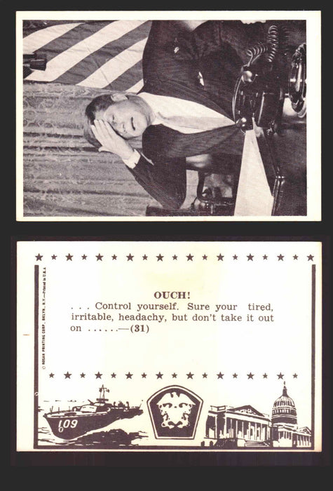 1963 John F. Kennedy JFK Rosan Trading Card You Pick Singles #1-66 31   Ouch!  - TvMovieCards.com