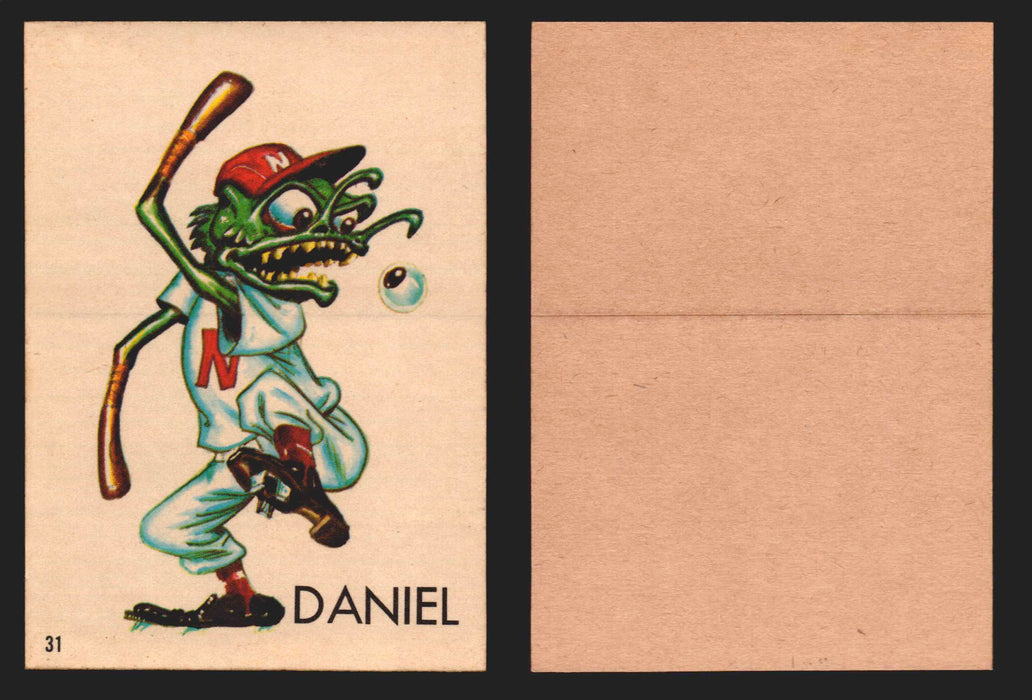 1965 Ugly Stickers Topps Trading Card You Pick Singles #1-44 with Variants #31 Daniel  - TvMovieCards.com