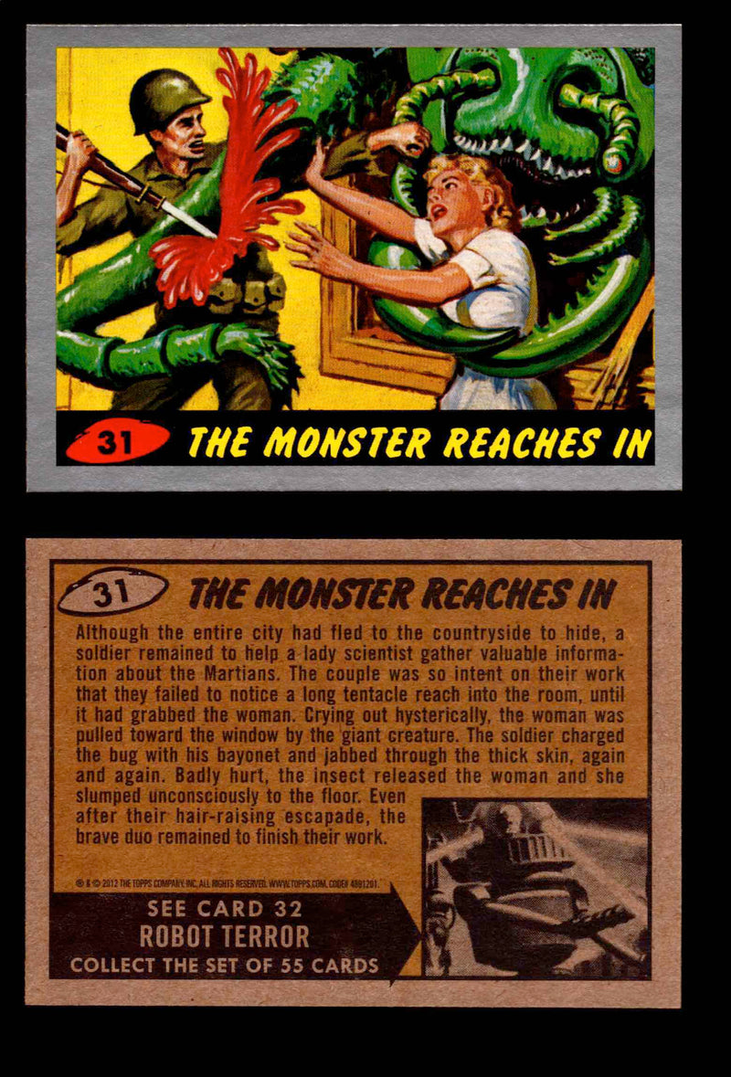 2012 Mars Attacks Silver Parallel You Pick Single Trading Card #1-55 Topps #31  - TvMovieCards.com