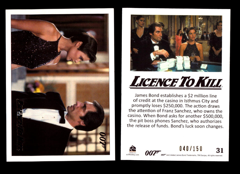James Bond Classics 2016 Licence To Kill Gold Foil Parallel Card You Pick Single #31  - TvMovieCards.com