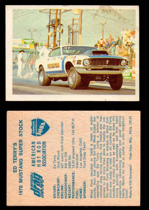 AHRA Official Drag Champs 1971 Fleer Vintage Trading Cards You Pick Singles 31   Ed Terry's                                       1970 Mustang Super Stock  - TvMovieCards.com