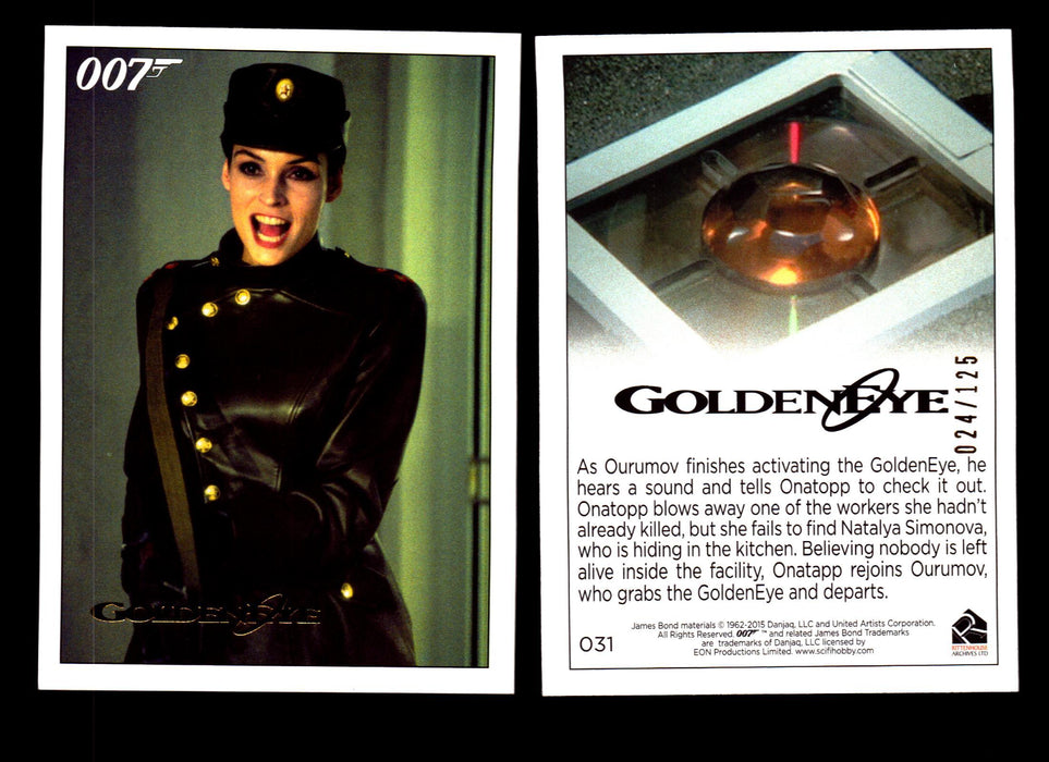 James Bond Archives 2015 Goldeneye Gold Parallel Card You Pick Single #1-#102 #31  - TvMovieCards.com