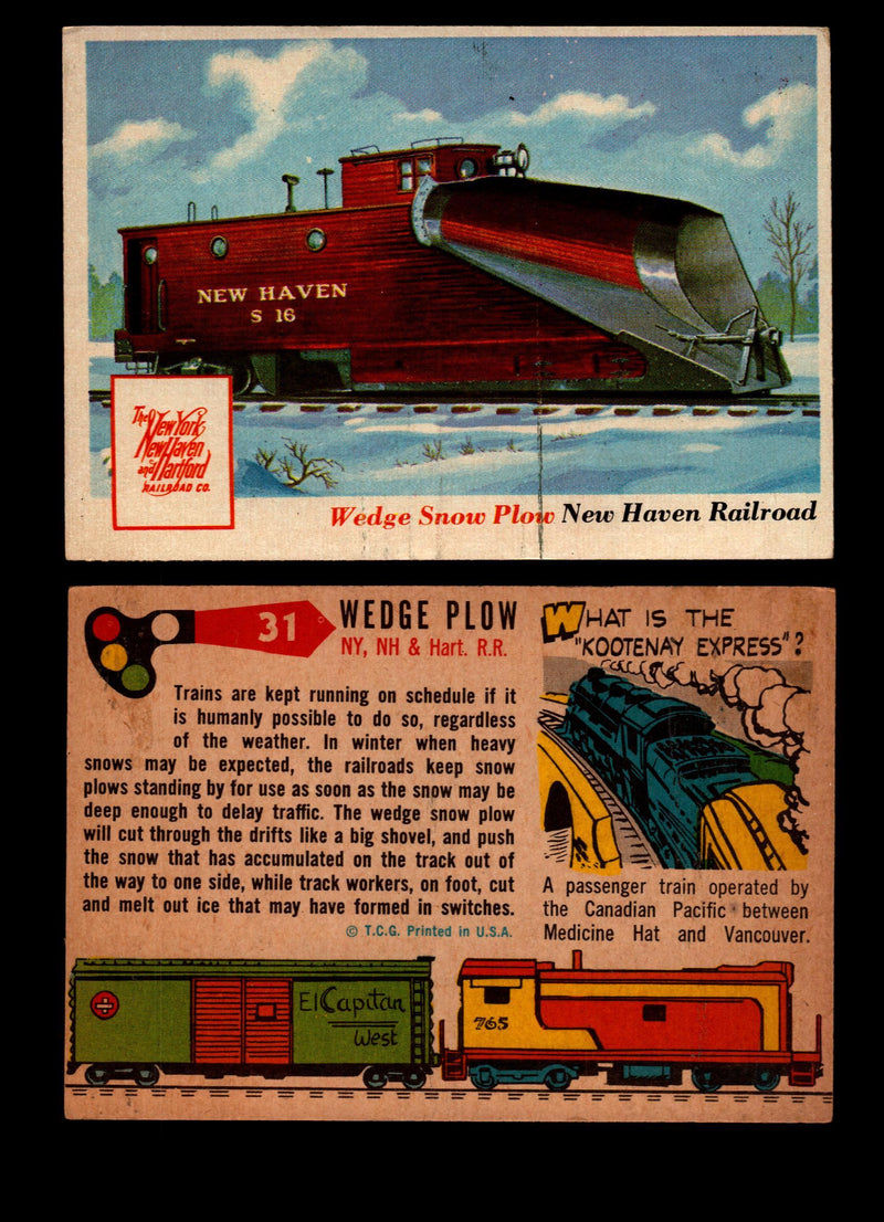 Rails And Sails 1955 Topps Vintage Card You Pick Singles #1-190 #31 Wedge Plow  - TvMovieCards.com