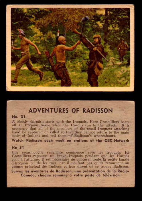1957 Adventures of Radisson (Tomahawk) TV Vintage Card You Pick Singles #1-50 #31  - TvMovieCards.com