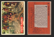 Davy Crockett Series 1 1956 Walt Disney Topps Vintage Trading Cards You Pick Sin 31   Fists Flying  - TvMovieCards.com