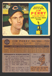 1960 Topps Baseball Trading Card You Pick Singles #250-#572 VG/EX 324 - Jim Perry  - TvMovieCards.com