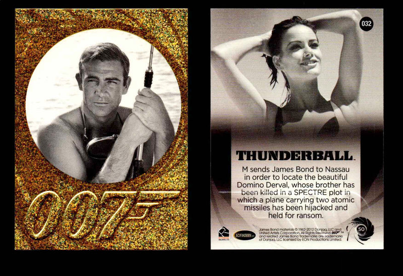 James Bond 50th Anniversary Series Two Gold Parallel Chase Card Singles #2-198 #32  - TvMovieCards.com
