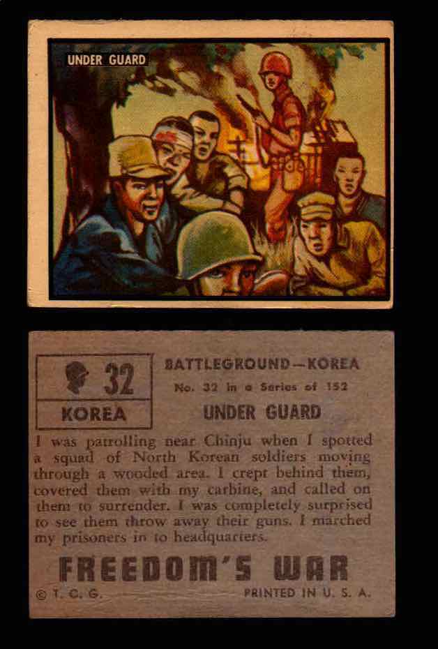 1950 Freedom's War Korea Topps Vintage Trading Cards You Pick Singles #1-100 #32  - TvMovieCards.com