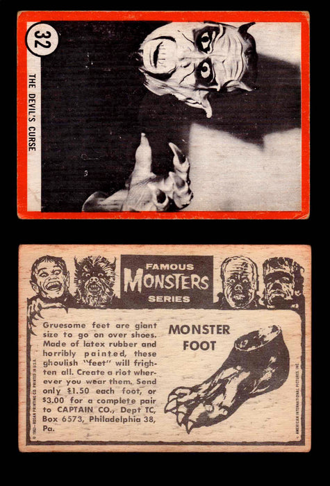 Famous Monsters 1963 Vintage Trading Cards You Pick Singles #1-64 #32  - TvMovieCards.com