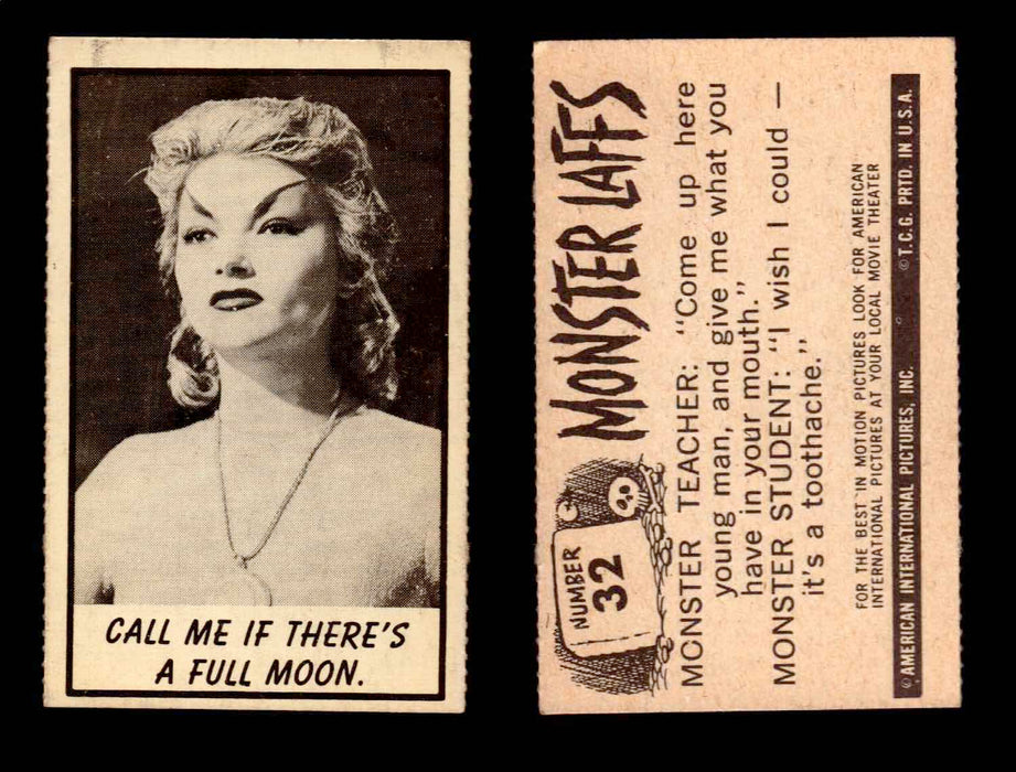 1966 Monster Laffs Midgee Vintage Trading Card You Pick Singles #1-108 Horror #32  - TvMovieCards.com