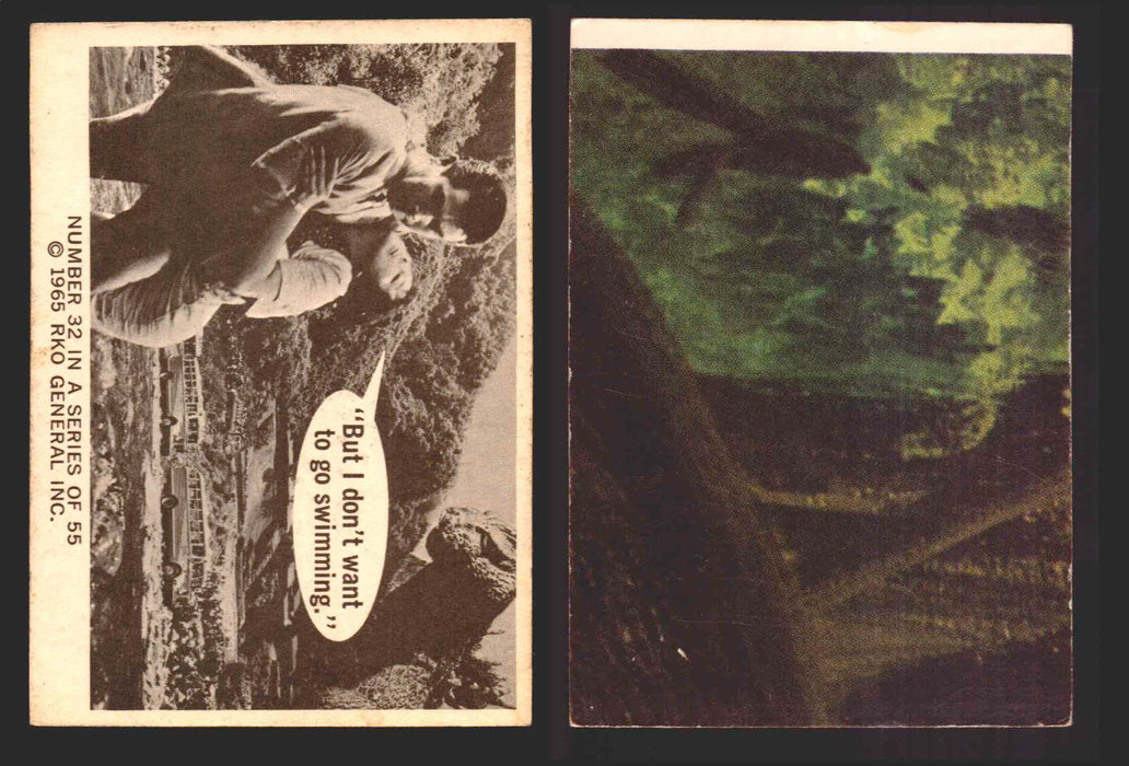 1966 King Kong Donruss RKO Vintage Trading Cards You Pick Singles #1-55 32   "But I don't want to go swimming.”  - TvMovieCards.com