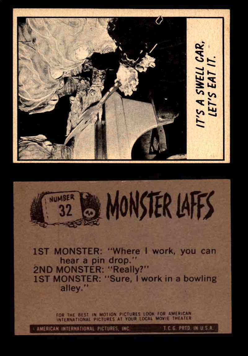 Monster Laffs 1966 Topps Vintage Trading Card You Pick Singles #1-66 #32  - TvMovieCards.com