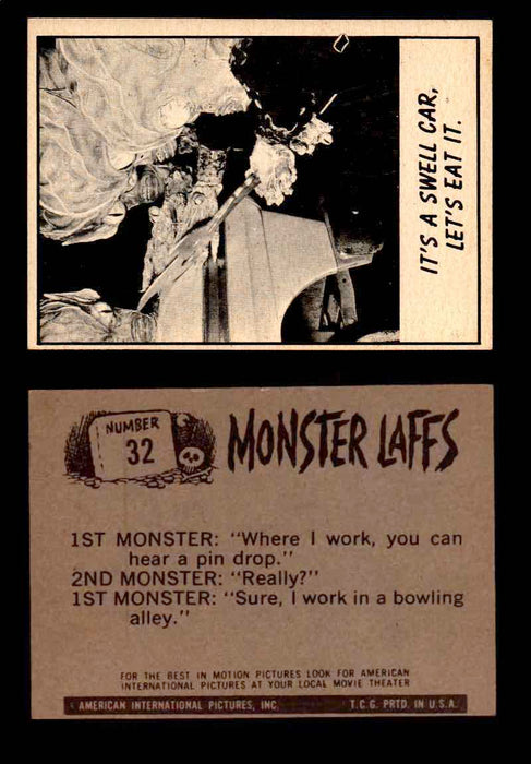 Monster Laffs 1966 Topps Vintage Trading Card You Pick Singles #1-66 #32  - TvMovieCards.com