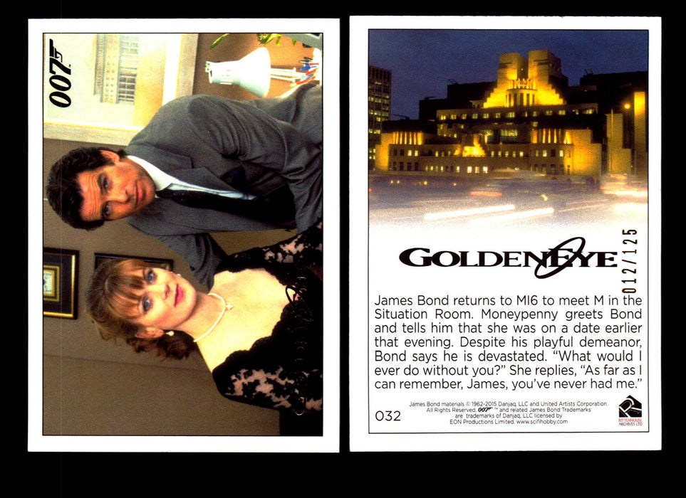 James Bond Archives 2015 Goldeneye Gold Parallel Card You Pick Single #1-#102 #32  - TvMovieCards.com