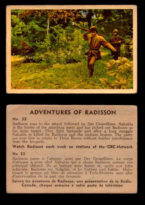 1957 Adventures of Radisson (Tomahawk) TV Vintage Card You Pick Singles #1-50 #32  - TvMovieCards.com