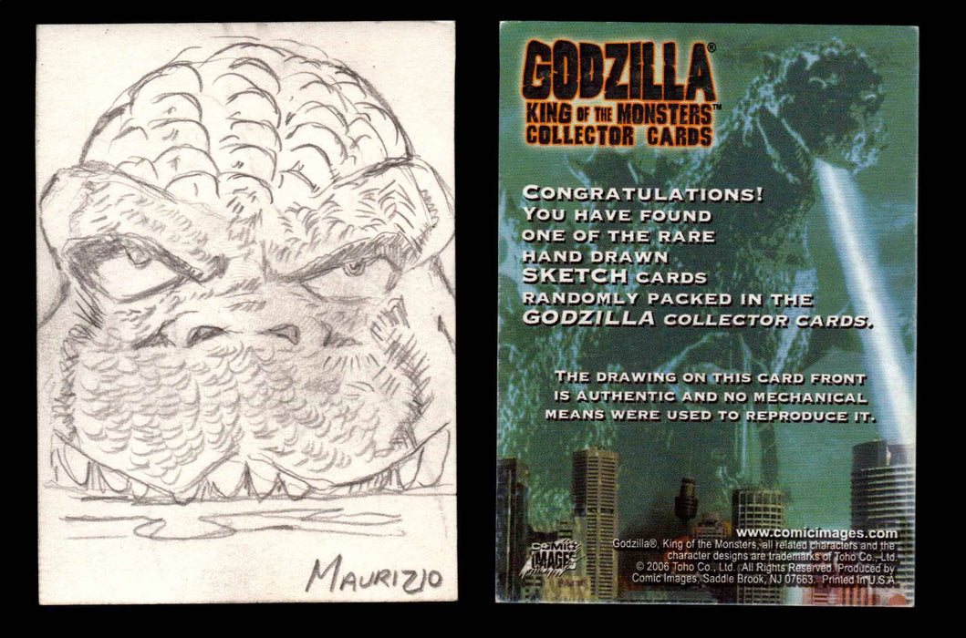 GODZILLA: KING OF THE MONSTERS Artist Sketch Trading Card You Pick Singles #32 Godzilla by Maurizio  - TvMovieCards.com