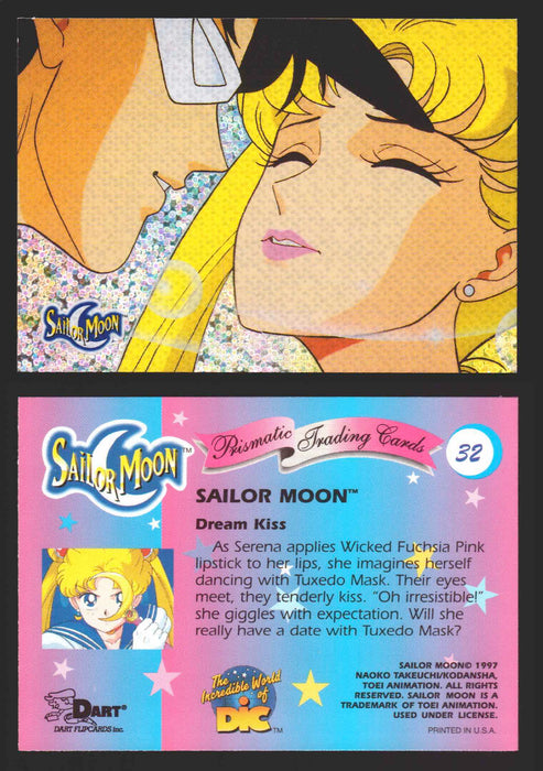 1997 Sailor Moon Prismatic You Pick Trading Card Singles #1-#72 Cracked 32   Dream Kiss  - TvMovieCards.com
