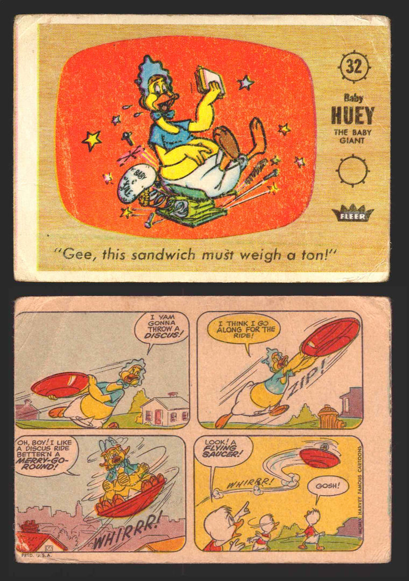 1960 Casper The Ghost Fleer Vintage Trading Card You Pick Singles #1-#66 32   "Gee this sandwich must weigh a ton!"  - TvMovieCards.com