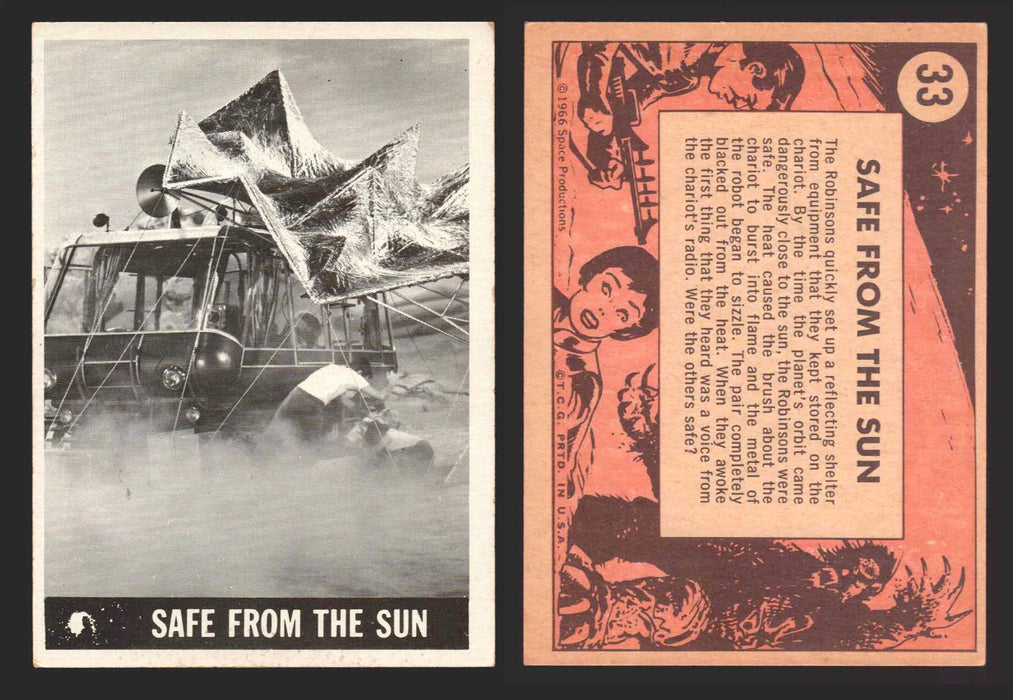 1966 Lost In Space Topps Vintage Trading Card #1-55 You Pick Singles #	 33   Safe From The Sun  - TvMovieCards.com