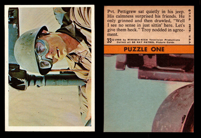 Rat Patrol 1966 Topps Vintage Card You Pick Singles #1-66 #33  - TvMovieCards.com