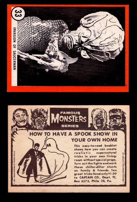 Famous Monsters 1963 Vintage Trading Cards You Pick Singles #1-64 #33  - TvMovieCards.com