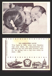 1963 John F. Kennedy JFK Rosan Trading Card You Pick Singles #1-66 33   No Greater Love  - TvMovieCards.com