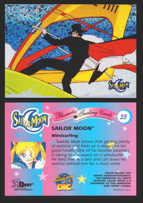 1997 Sailor Moon Prismatic You Pick Trading Card Singles #1-#72 No Cracks 33   Windsurfing  - TvMovieCards.com