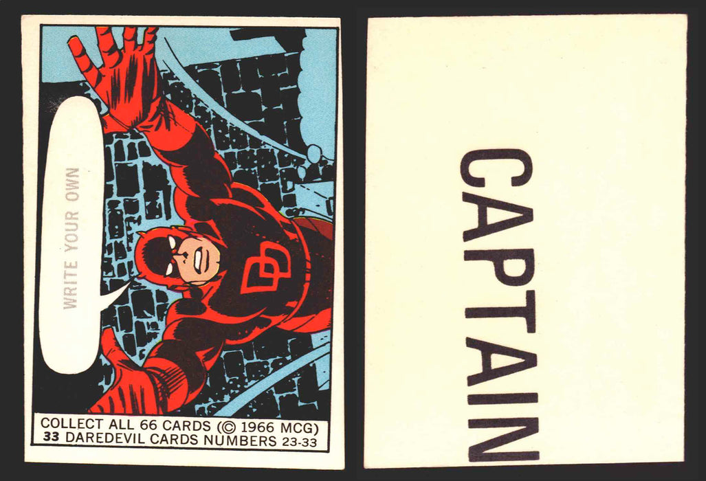 1966 Marvel Super Heroes Donruss Vintage Trading Cards You Pick Singles #1-66 #33  - TvMovieCards.com