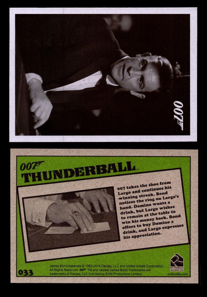 James Bond Archives 2014 Thunderball Throwback You Pick Single Card #1-99 #33  - TvMovieCards.com