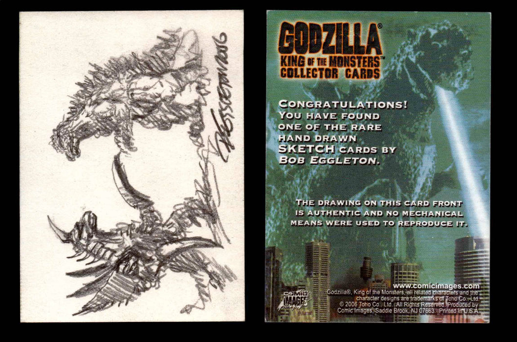 GODZILLA: KING OF THE MONSTERS Artist Sketch Trading Card You Pick Singles #33 Godzilla & Gigan by Bob Eggleton  - TvMovieCards.com