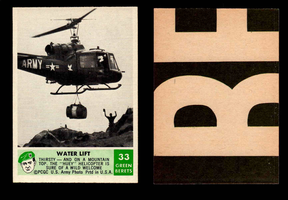 1966 Green Berets PCGC Vintage Gum Trading Card You Pick Singles #1-66 #33  - TvMovieCards.com