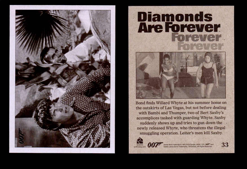 James Bond Archives Spectre Diamonds Are Forever Throwback Single Cards #1-48 #33  - TvMovieCards.com
