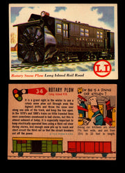 Rails And Sails 1955 Topps Vintage Card You Pick Singles #1-190 #34 Rotary Plow  - TvMovieCards.com