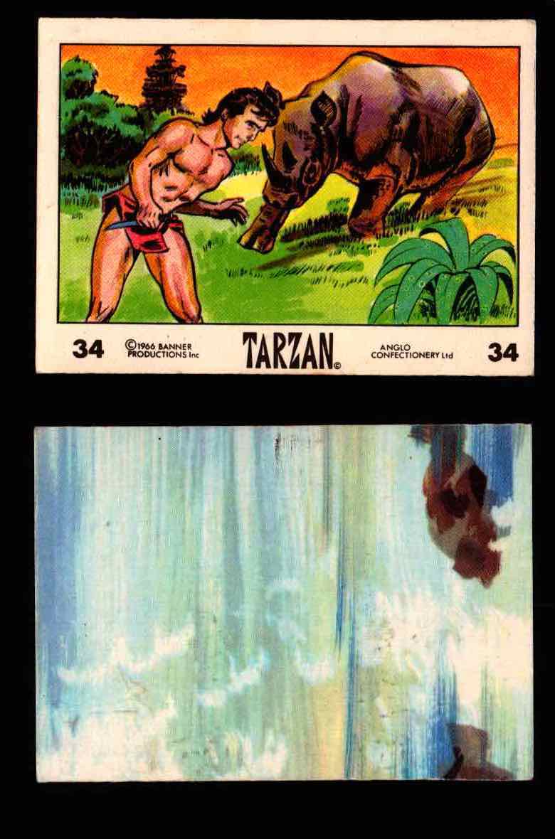 1966 Tarzan Banner Productions Vintage Trading Cards You Pick Singles #1-66 #34  - TvMovieCards.com