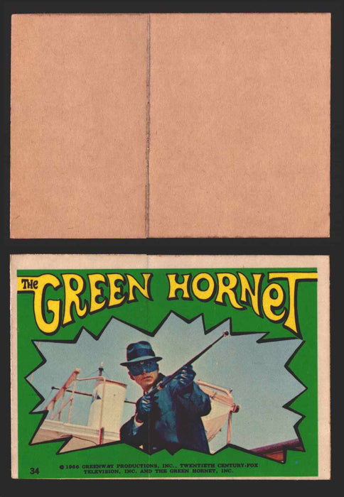 1966 Green Hornet Stickers Topps Vintage Trading Card You Pick Singles #1-44 #	34  - TvMovieCards.com