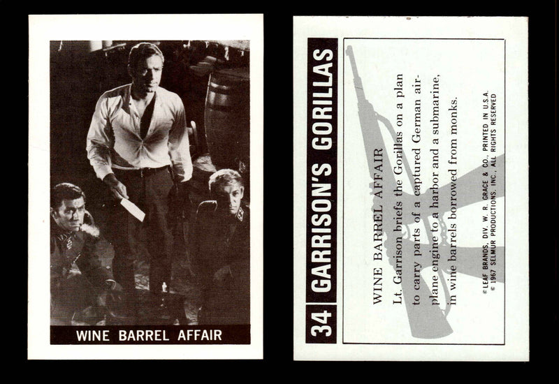 Garrison's Gorillas Leaf 1967 Vintage Trading Cards #1-#72 You Pick Singles #34  - TvMovieCards.com