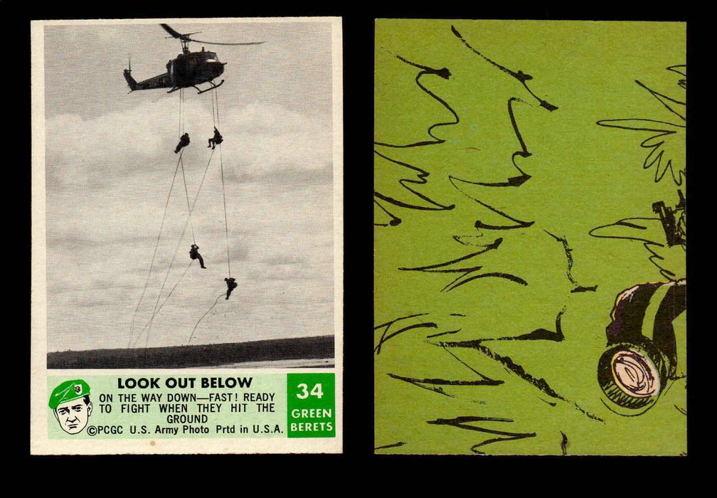 1966 Green Berets PCGC Vintage Gum Trading Card You Pick Singles #1-66 #34  - TvMovieCards.com