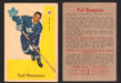 1959-60 Parkhurst Hockey NHL Trading Card You Pick Single Cards #1 - 50 NM/VG #34 Ted Hampson RC  - TvMovieCards.com