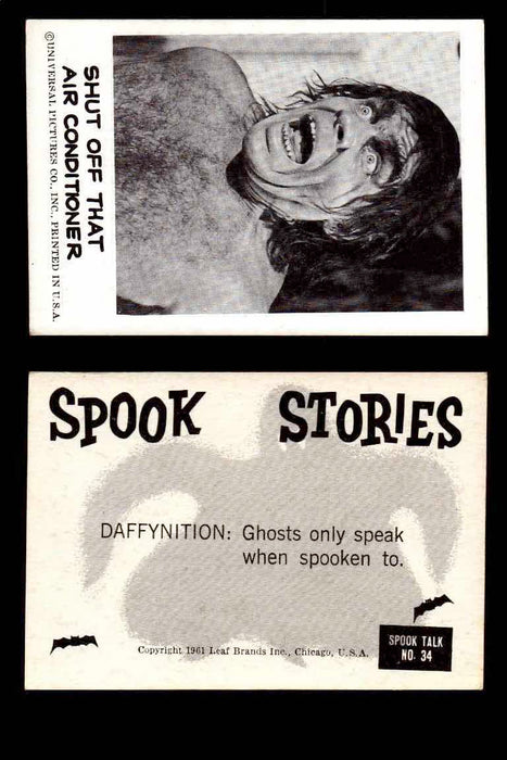 1961 Spook Stories Series 1 Leaf Vintage Trading Cards You Pick Singles #1-#72 #34  - TvMovieCards.com