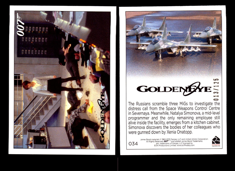 James Bond Archives 2015 Goldeneye Gold Parallel Card You Pick Single #1-#102 #34  - TvMovieCards.com