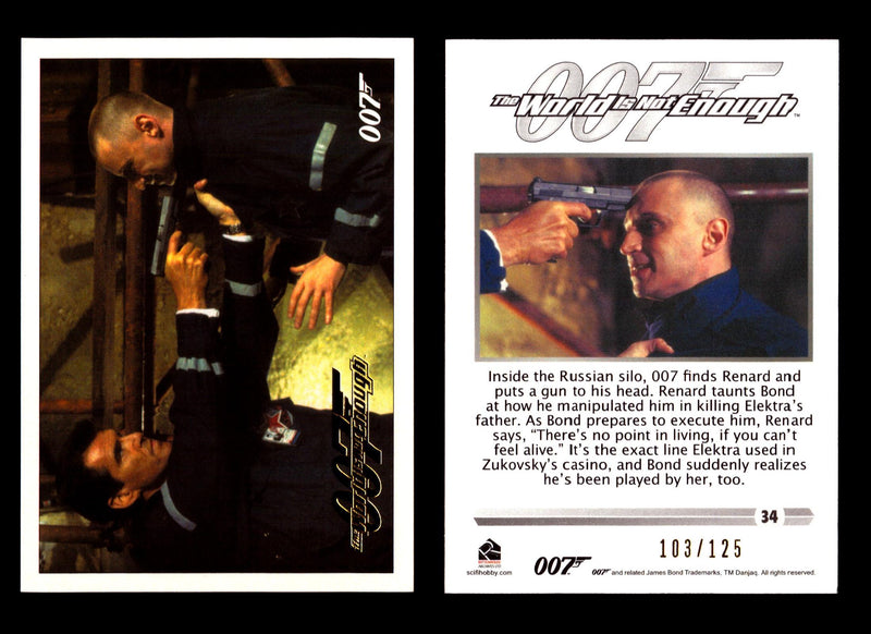 James Bond Classics 2016 World is Not Enough Gold Foil Parallel Card You Pick Nu #34  - TvMovieCards.com
