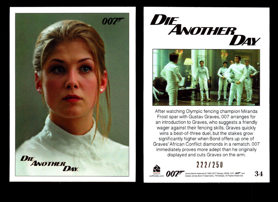 James Bond Archives 2017 Final Edition Die Another Day Gold Parallel Card Single #34  - TvMovieCards.com