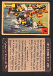 1954 Parkhurst Operation Sea Dogs You Pick Single Trading Cards #1-50 V339-9 34 Disastrous Decision  - TvMovieCards.com