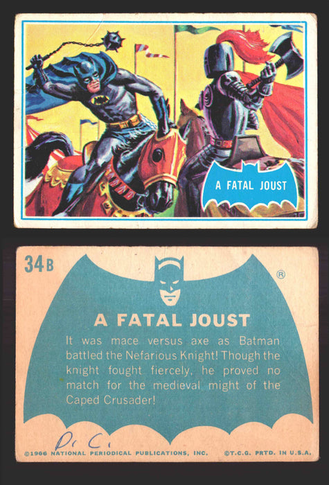 1966 Batman Puzzle B (Blue Bat) Vintage Trading Card You Pick Singles #1B-44B #34  - TvMovieCards.com