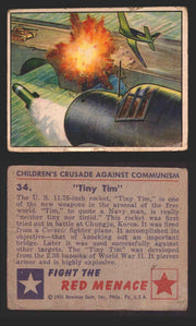 1951 Red Menace Vintage Trading Cards #1-48 You Pick Singles Bowman Gum 34   "Tiny Tim”  - TvMovieCards.com
