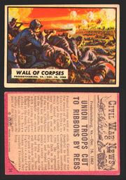 Civil War News Vintage Trading Cards A&BC Gum You Pick Singles #1-88 1965 34   Wall of Corpses  - TvMovieCards.com