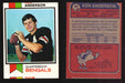 1973 Topps Football Trading Card You Pick Singles #1-#528 G/VG/EX #	34	Ken Anderson (R)  - TvMovieCards.com