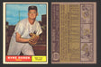 1961 Topps Baseball Trading Card You Pick Singles #300-#399 VG/EX #	356 Ryne Duren - New York Yankees  - TvMovieCards.com