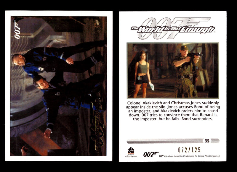 James Bond Classics 2016 World is Not Enough Gold Foil Parallel Card You Pick Nu #35  - TvMovieCards.com