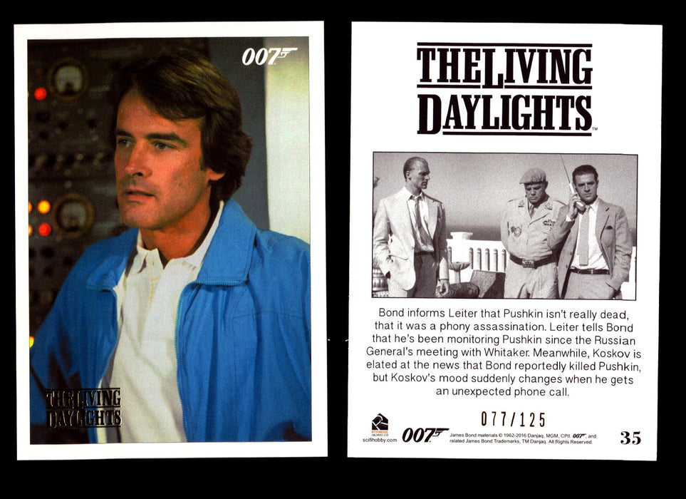 James Bond Archives The Living Daylights Gold Parallel Card You Pick Single 1-55 #35  - TvMovieCards.com